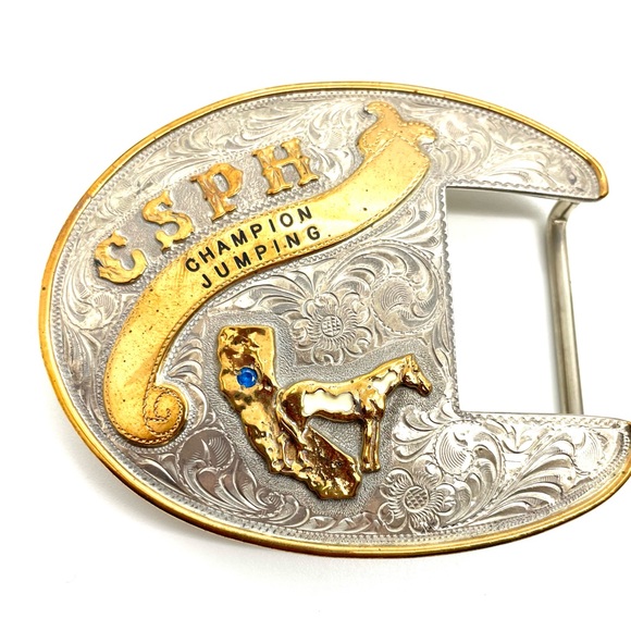 Broken Horn Gemstone Championship Buckle - Picture 4 of 9